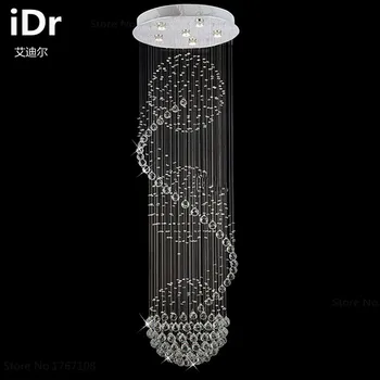 Three ball chandelier villa penthouse floor living room stairs crystal chandelier lamp hotel project iDr-0003
Three ball chandelier villa penthouse floor living room stairs crystal chandelier lamp hotel project iDr-0003