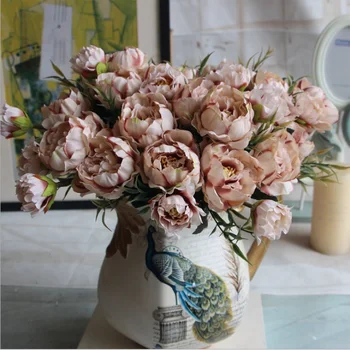 1pcs/lot Artificial Silk Flower bouquet Mini Fall Peony Bride Home Wedding Party Decoration Cheap European Fake Flowers
1pcs/lot Artificial Silk Flower bouquet Mini Fall Peony Bride Home Wedding Party Decoration Cheap European Fake Flowers