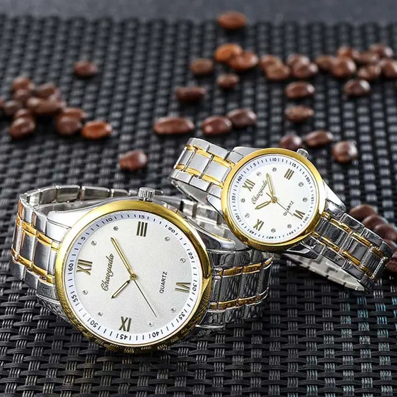 Fashion Couple Watches Classic Steel Quartz Wristwatches Elegance Business Alloy Watch Sale
Fashion Couple Watches Classic Steel Quartz Wristwatches Elegance Business Alloy Watch Sale