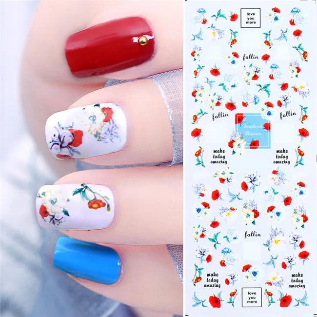 Colorful Nail Art Water Decals