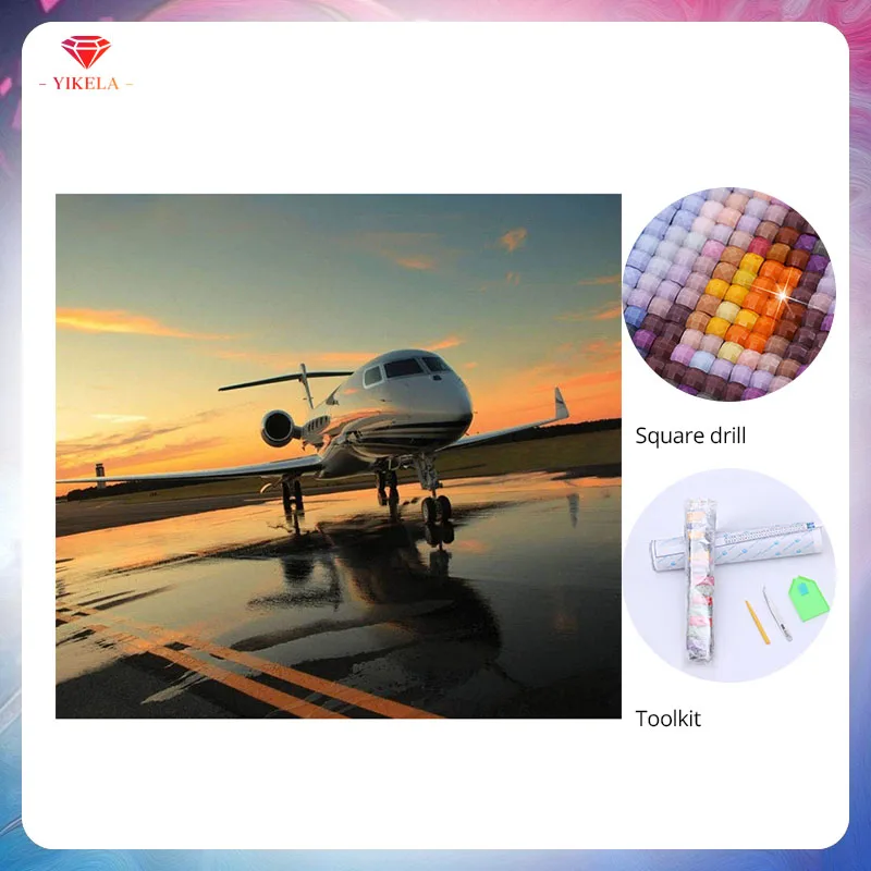 YIKELA 5D Diamond Painting Square Airplane Aircraft Tank Diamond Mosaic Decoration Embroidery Pattern Embroidery Handmade Gift
YIKELA 5D Diamond Painting Square Airplane Aircraft Tank Diamond Mosaic Decoration Embroidery Pattern Embroidery Handmade Gift