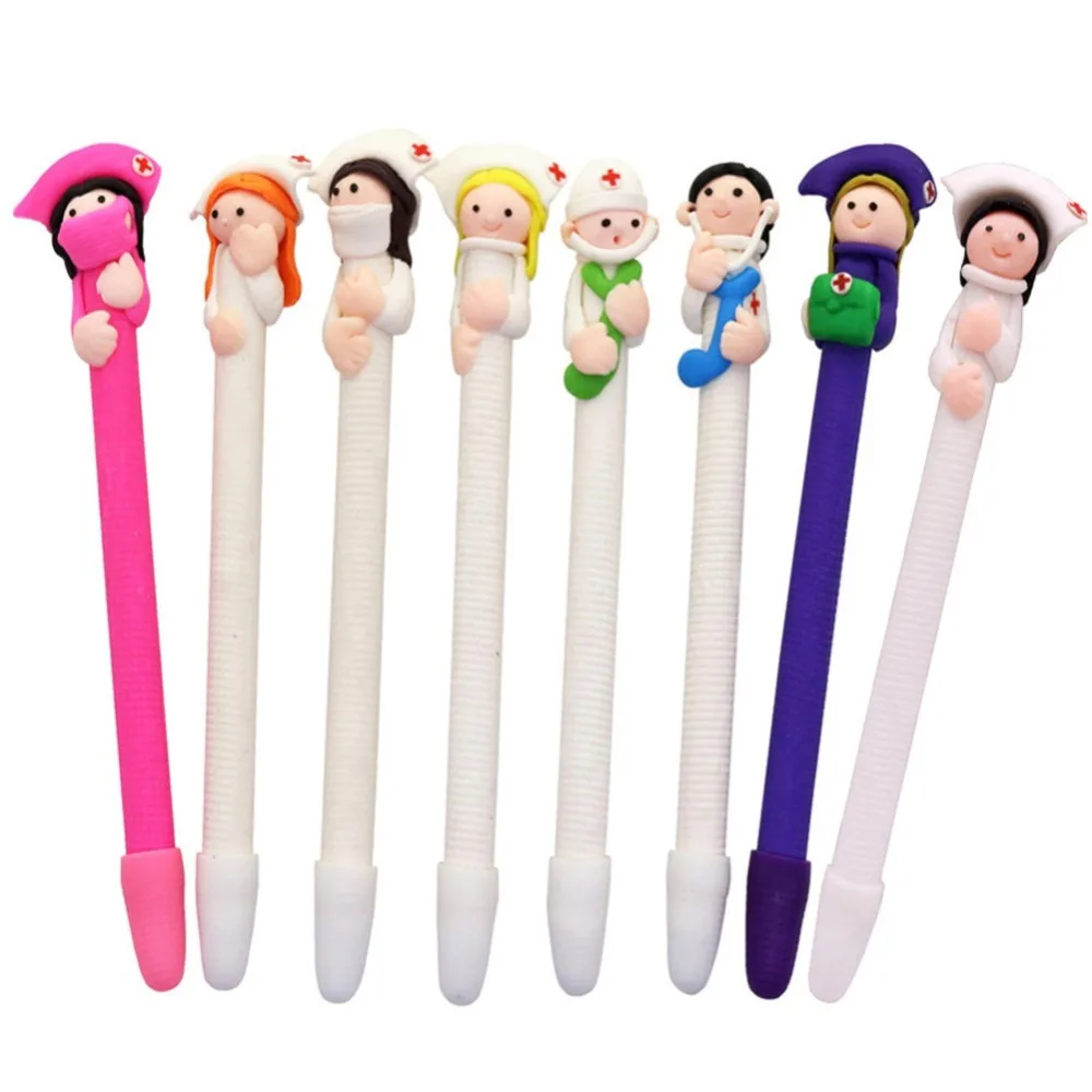 20 pcs Soft Pottery Nurse And Doctor Modeling 0.5MM Black Refill Ballpoint Pen Creative Stationery Gift Caly Ballpoint Pen
20 pcs Soft Pottery Nurse And Doctor Modeling 0.5MM Black Refill Ballpoint Pen Creative Stationery Gift Caly Ballpoint Pen