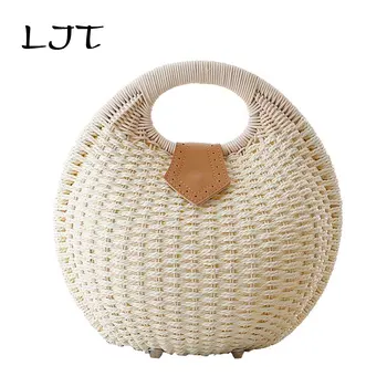 LJT Women Rattan Beach Bag Female Fashion Shell Handbag Lady Personality Cute Rattan Straw Bag Weaving Bohemian Bag bolso paja
LJT Women Rattan Beach Bag Female Fashion Shell Handbag Lady Personality Cute Rattan Straw Bag Weaving Bohemian Bag bolso paja