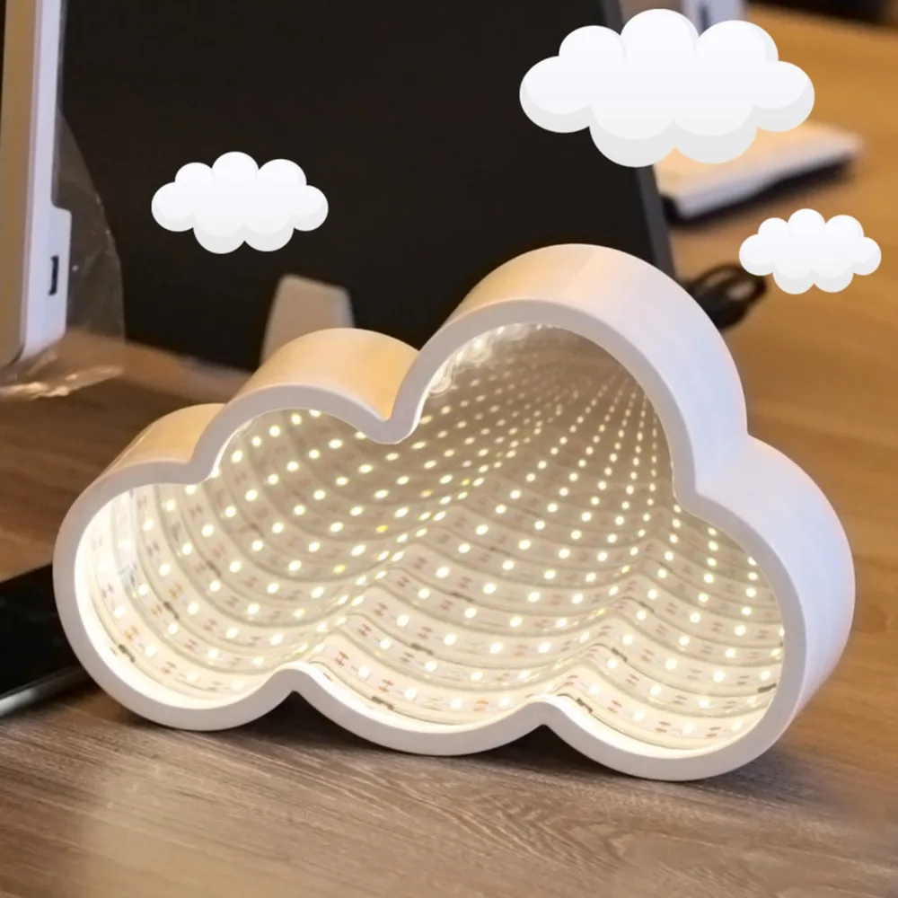 Novelty LED White Could Night Lamp 3D LED Lamp Tunnel Light Kids Lamp Cosmetic Mirror Table Lamp Home Decor Birthday Xmas Gift
Novelty LED White Could Night Lamp 3D LED Lamp Tunnel Light Kids Lamp Cosmetic Mirror Table Lamp Home Decor Birthday Xmas Gift