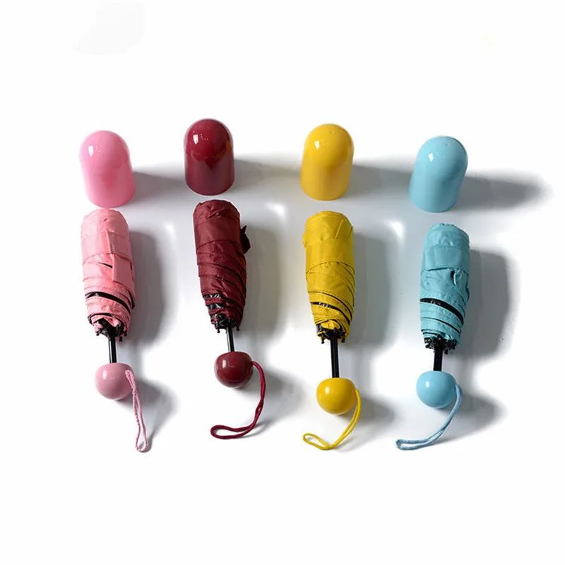 Capsule Design Anti-UV For Women Umbrellas Five Folding Compact Sun Rain Umbrella
Capsule Design Anti-UV For Women Umbrellas Five Folding Compact Sun Rain Umbrella