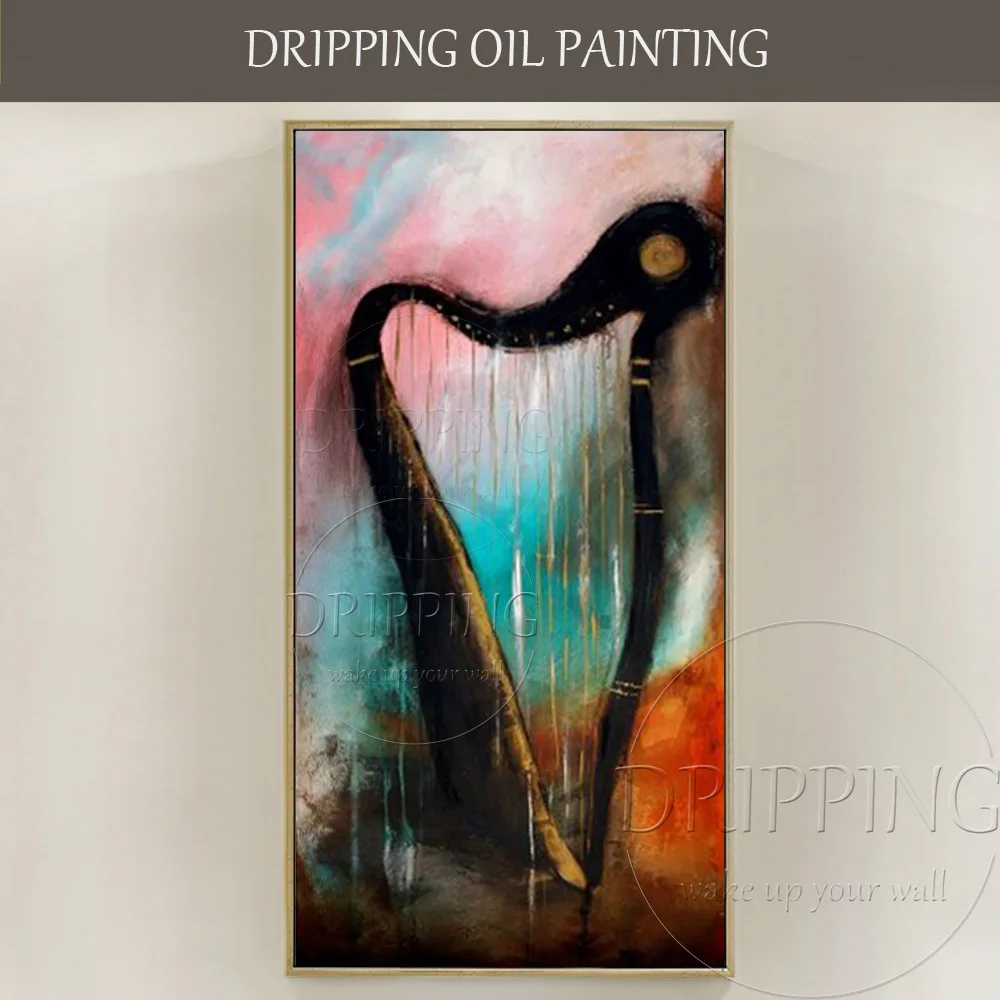 Abstract Wall Art Picture Hand-painted High Quality Abstract Harp Oil Painting on Canvas Musical Instrument Harp Oil Painting
Abstract Wall Art Picture Hand-painted High Quality Abstract Harp Oil Painting on Canvas Musical Instrument Harp Oil Painting