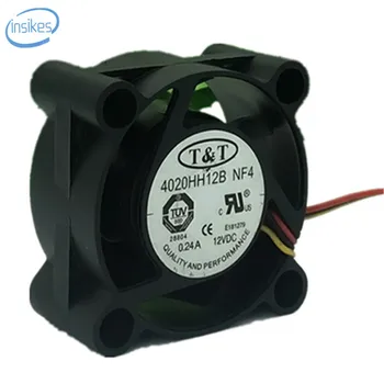 T&T 4020HH12B Double Ball Bearing CPU Computer Cooling Fan DC 12V 0.24A 7000RPM 4020 4cm 40*40*20mm 3 Wires
T&T 4020HH12B Double Ball Bearing CPU Computer Cooling Fan DC 12V 0.24A 7000RPM 4020 4cm 40*40*20mm 3 Wires