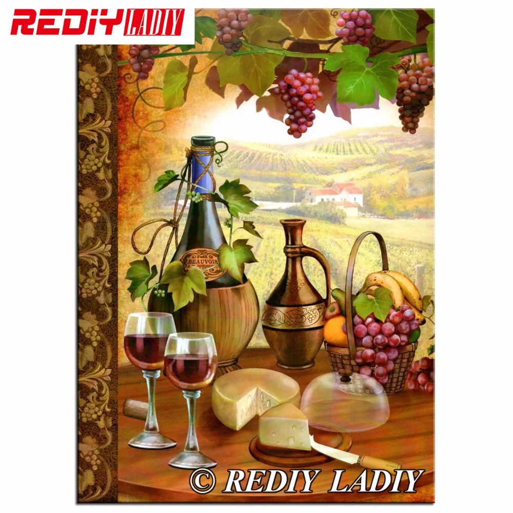 5D DIY Diamond Painting Kits Round Rhinestones Cross Stitch Kits Diamond Embroidery Mosaic Pattern Still Life Grapes Needlework
5D DIY Diamond Painting Kits Round Rhinestones Cross Stitch Kits Diamond Embroidery Mosaic Pattern Still Life Grapes Needlework