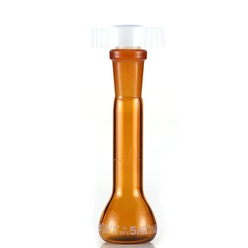 5ml Brown Lab Borosilicate Glass Volumetric Flask with plastic Stopper Office Lab Chemistry Clear Glassware Supply
5ml Brown Lab Borosilicate Glass Volumetric Flask with plastic Stopper Office Lab Chemistry Clear Glassware Supply