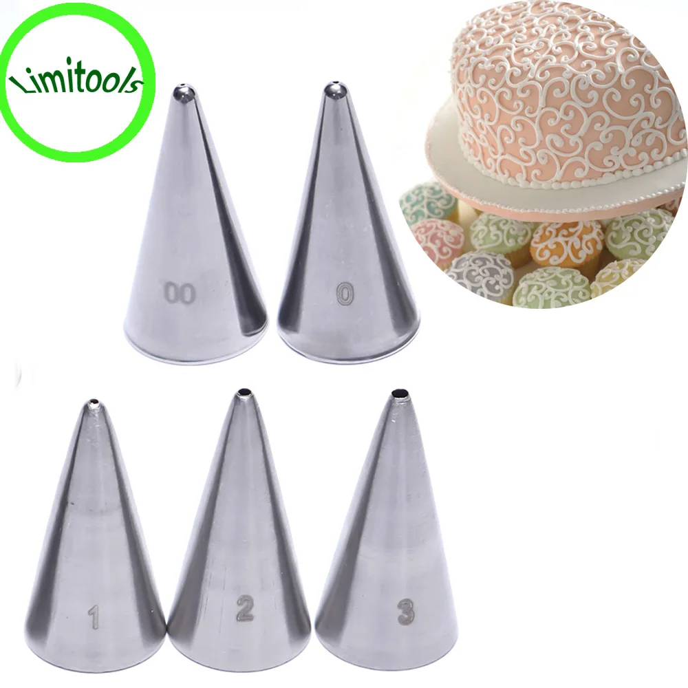 5 Pcs Stainless Steel Icing Piping Nozzles Set Metal Cream Tips Cake Cream Decorating Pastry Tools Writing Decorating Head
5 Pcs Stainless Steel Icing Piping Nozzles Set Metal Cream Tips Cake Cream Decorating Pastry Tools Writing Decorating Head