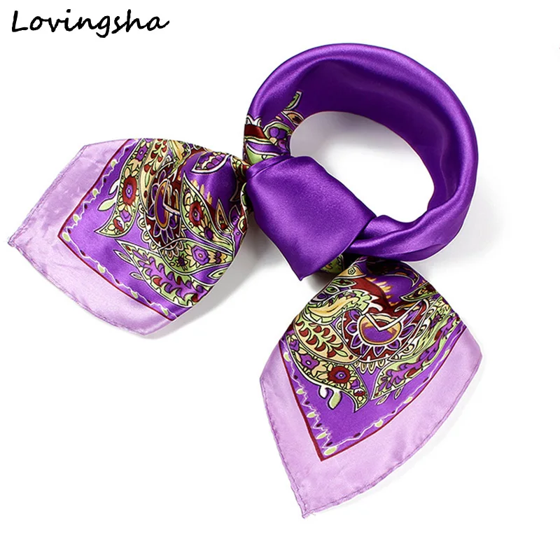 LOVINGSHA 60*60cm Ladies Silk Scarf Wraps Satin Square Design Europe Style Scarf Printed Women Imitated Silk Scarf SC018
LOVINGSHA 60*60cm Ladies Silk Scarf Wraps Satin Square Design Europe Style Scarf Printed Women Imitated Silk Scarf SC018