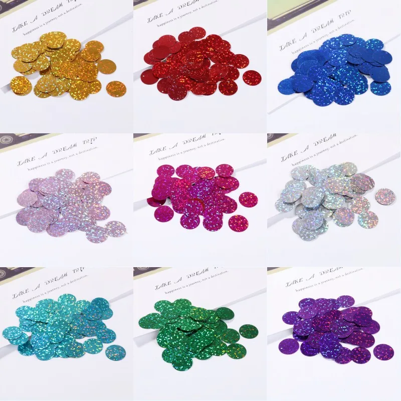 90Pcs/Bag Diameter 20mm Laser Sequins For Craft Size 2cm Sequin Hologram Paillettes DIY Apparel Sewing Craft
90Pcs/Bag Diameter 20mm Laser Sequins For Craft Size 2cm Sequin Hologram Paillettes DIY Apparel Sewing Craft