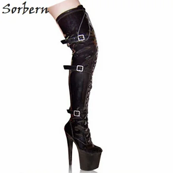 Sorbern Sexy Buckle Straps Women Boots 20Cm Extreme High Heels Thick Platforms Woman'S Summer Shoe Over Knee Boots Womens 2018
Sorbern Sexy Buckle Straps Women Boots 20Cm Extreme High Heels Thick Platforms Woman'S Summer Shoe Over Knee Boots Womens 2018