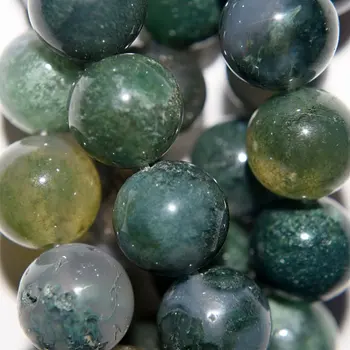 Natural Moss Agate Beads - Round 10 mm Gemstone Beads - Full Strand 15 1/2", 38 beads, A-Quality
Natural Moss Agate Beads - Round 10 mm Gemstone Beads - Full Strand 15 1/2", 38 beads, A-Quality