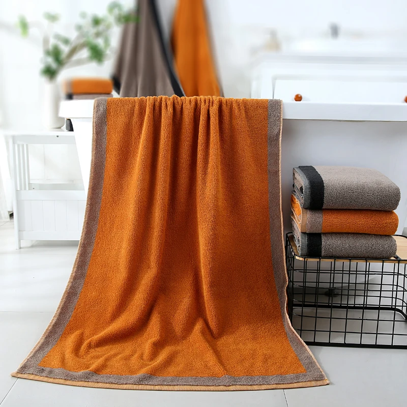 Solid thick cotton couple home bath towel,which is large and super absorbent bring quality life
Solid thick cotton couple home bath towel,which is large and super absorbent bring quality life