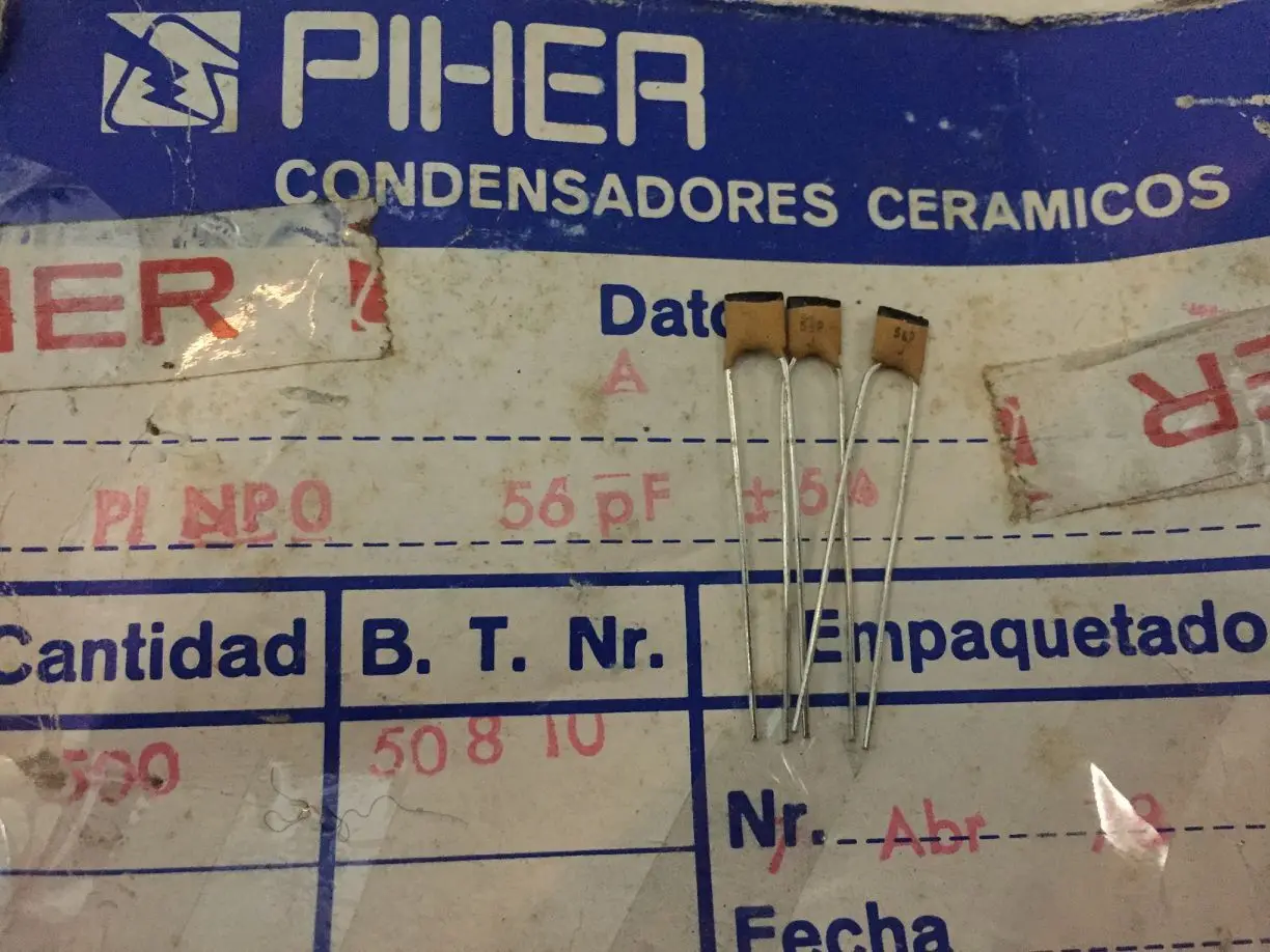2019 hot sale 20PCS/50PCS Spain PIHER silver film high frequency ceramic capacitor 500V56PF NP0 5% Polypropylene free shipping
2019 hot sale 20PCS/50PCS Spain PIHER silver film high frequency ceramic capacitor 500V56PF NP0 5% Polypropylene free shipping