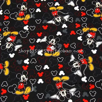 105cm Wide Black Mickey Printed Fabric 100%Cotton Fabric Black Mickey Printed Fabric Sewing Material DIY children Baby Clothing
105cm Wide Black Mickey Printed Fabric 100%Cotton Fabric Black Mickey Printed Fabric Sewing Material DIY children Baby Clothing
