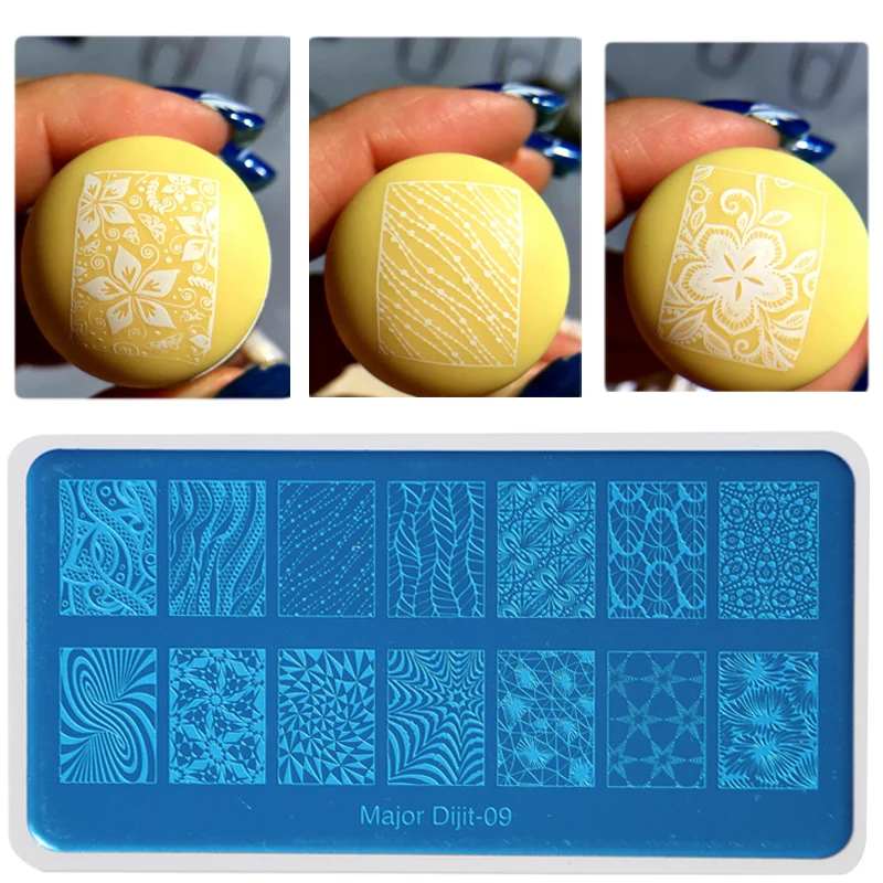 Wholesale Major Dijit Series Nail Stamping Plates Lace Image Konad Plate Print Nail Art Template DIY Beautiful
Wholesale Major Dijit Series Nail Stamping Plates Lace Image Konad Plate Print Nail Art Template DIY Beautiful
