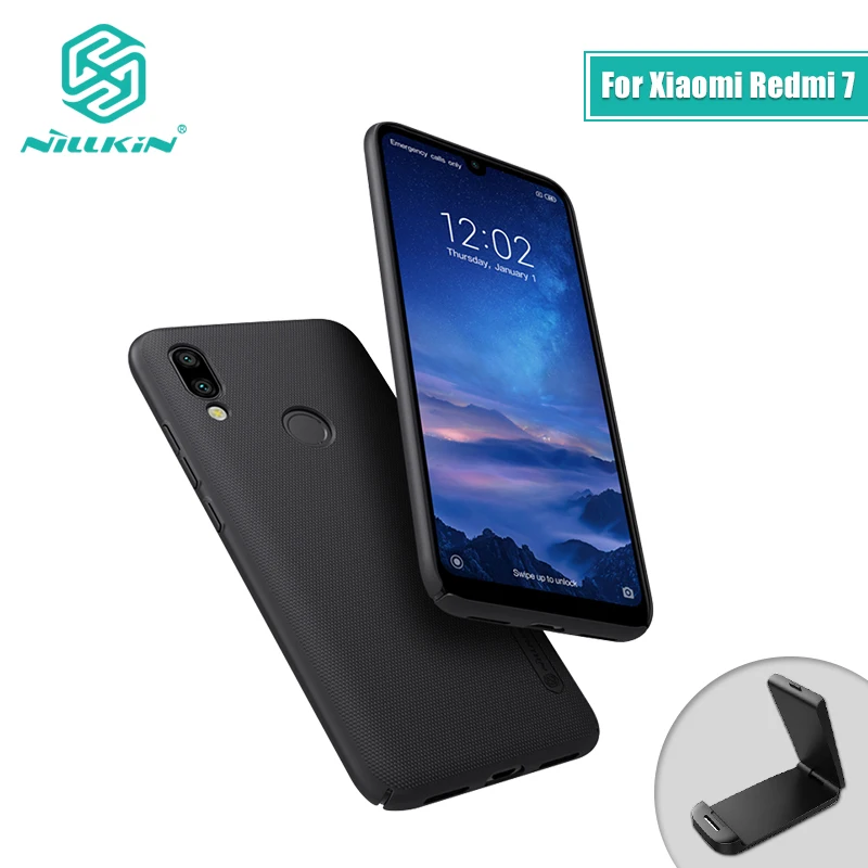 Redmi 7 case cover 6.26'' NILLKIN Frosted PC Matte hard back Gift Phone Holder For xiaomi redmi pro global | Мобильные