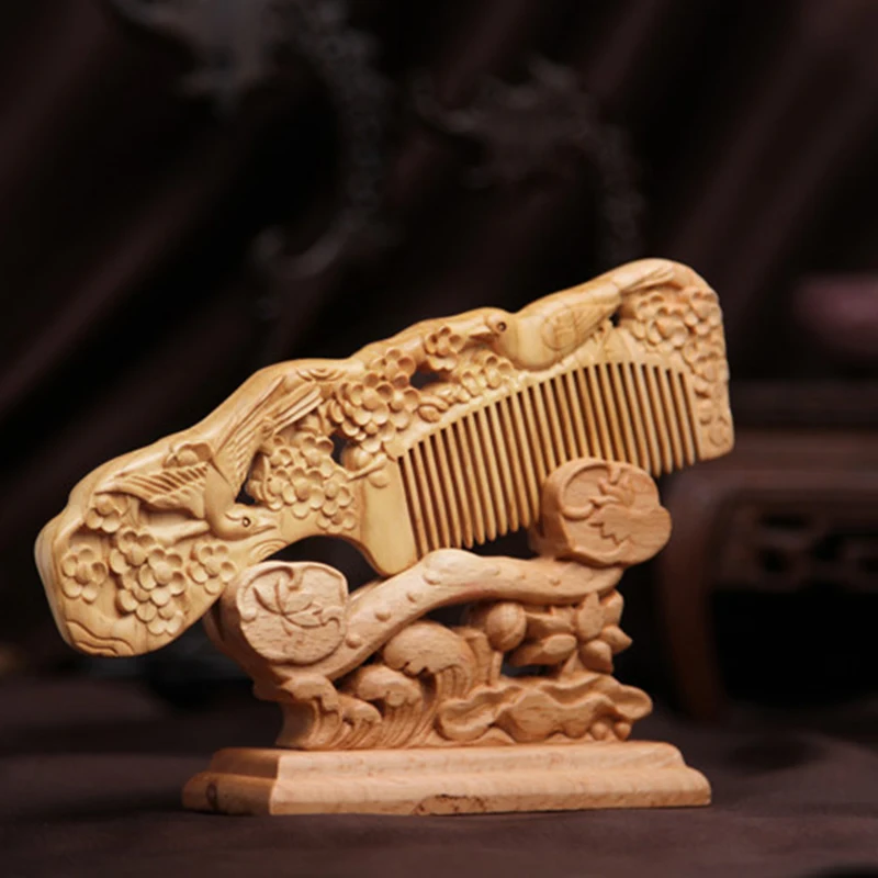 Natural Wood Comb Anti-static Peach Wooden Comb Massage Health Care Hair Brushes 18.2*5.2cm Hairdressing Valentine's Day Present
Natural Wood Comb Anti-static Peach Wooden Comb Massage Health Care Hair Brushes 18.2*5.2cm Hairdressing Valentine's Day Present