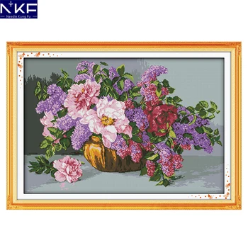 NKF The Blossoming Flowers Pattern Counted Cross Stitch 11CT14CT DIY Cross Stitch Kits Embroidery Needlework for Home Decoration
NKF The Blossoming Flowers Pattern Counted Cross Stitch 11CT14CT DIY Cross Stitch Kits Embroidery Needlework for Home Decoration