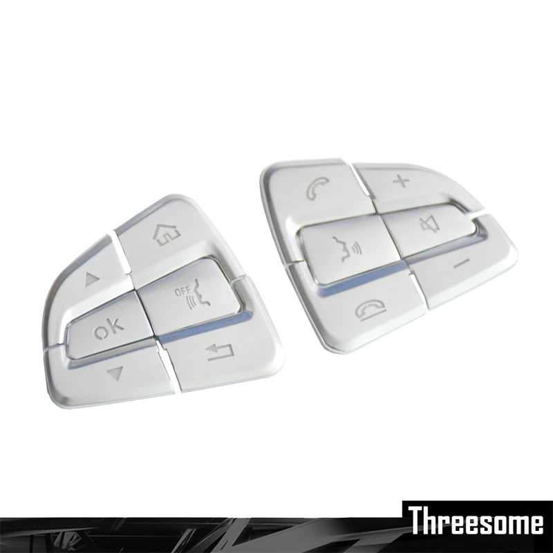 SRXTZM Car Styling Steering Wheel Button Covers Trim Stickers for Mercedes Benz GLC A C Class W205 X253 CLA C177 GLA X156
SRXTZM Car Styling Steering Wheel Button Covers Trim Stickers for Mercedes Benz GLC A C Class W205 X253 CLA C177 GLA X156