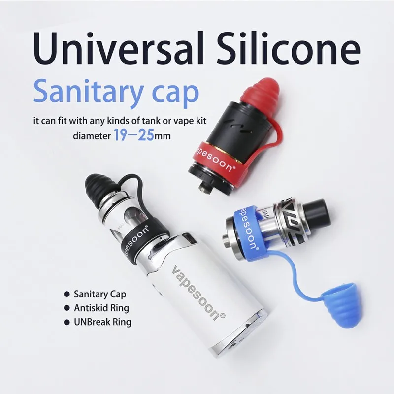 50pcs/lot Original Vapesoon universal silicone sanitary cap suit for 19-25mm tank such as I JUST S Melo 3 Mini Limitless Tank
50pcs/lot Original Vapesoon universal silicone sanitary cap suit for 19-25mm tank such as I JUST S Melo 3 Mini Limitless Tank