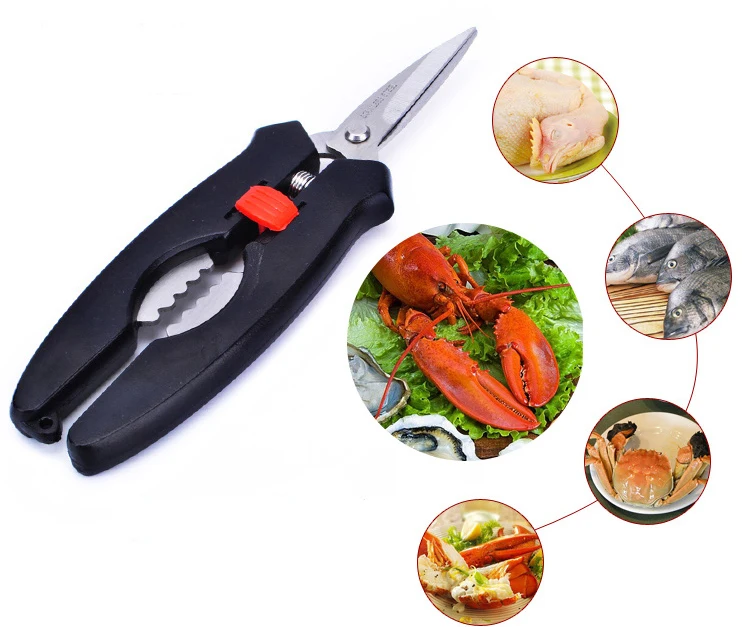 18cm(7'') Lobster Cracker Shrimp Crab Shell Leg Seafood Shellfish Scissor Shear Snip Kitchen Tool prawn peeler | Инструменты