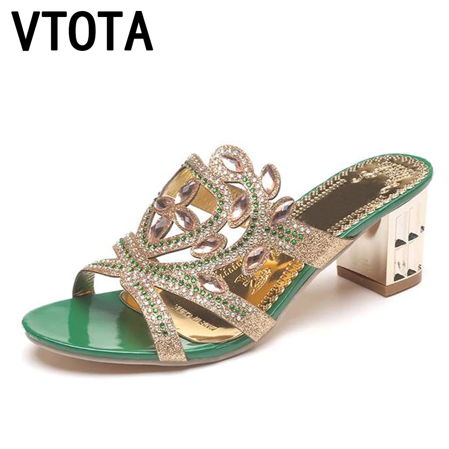 VTOTA Summer Slipper Women Shoes Open Toes High Heels Slippers 2018 Crystal Ladies Sandals Woman sapato feminino Shoes Woman B68 
VTOTA Summer Slipper Women Shoes Open Toes High Heels Slippers 2018 Crystal Ladies Sandals Woman sapato feminino Shoes Woman B68