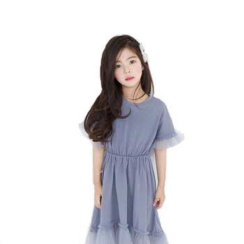 2019 Summer New big Girl's Short Sleeve dress Sweet Cute Splicing Gauze Dresses Teens Children's Clothing age 4 6 8 10 12 14 yrs
2019 Summer New big Girl's Short Sleeve dress Sweet Cute Splicing Gauze Dresses Teens Children's Clothing age 4 6 8 10 12 14 yrs