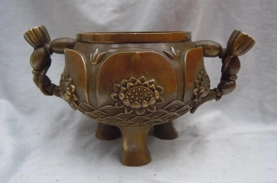 wholesale factory Chinese brass carved water lily lotus root Incense Burner Sculpture Statue
wholesale factory Chinese brass carved water lily lotus root Incense Burner Sculpture Statue