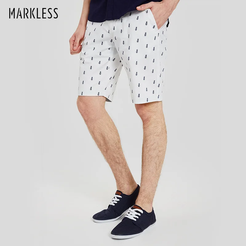Markless 98% Cotton Shorts Mens White Homme Casual Beach Shorts 2018 Fashion Pineapple Print Male Clothing Shorts DKA7920M
Markless 98% Cotton Shorts Mens White Homme Casual Beach Shorts 2018 Fashion Pineapple Print Male Clothing Shorts DKA7920M