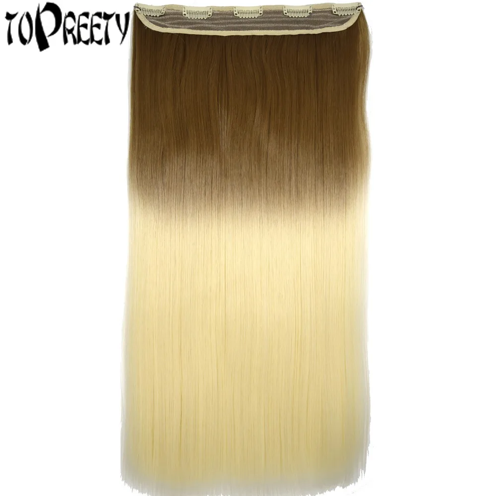 TOPREETY Heat Resistant Synthetic Hair Straight 5 Clips on clip in Hair Extensions Ombre Colors
TOPREETY Heat Resistant Synthetic Hair Straight 5 Clips on clip in Hair Extensions Ombre Colors