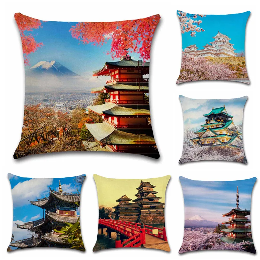 Japan art building Mount Fuji view cushion cover Decor party Chair seat sofa Decoration Home kids room friend gift Pillow case
Japan art building Mount Fuji view cushion cover Decor party Chair seat sofa Decoration Home kids room friend gift Pillow case
