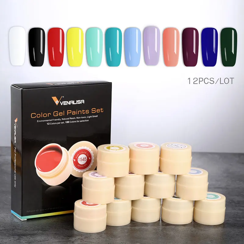 12pcs/set New manicure nail gel kit venalisa gel nail paint color 5ml pure color uv gel soak off lacquer supply
12pcs/set New manicure nail gel kit venalisa gel nail paint color 5ml pure color uv gel soak off lacquer supply