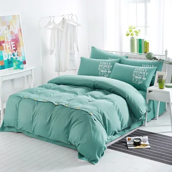 2017 American Style Bedding Set Egyptian Cotton Bedding Sets Solid Color Sanding Print Duvet Cover Bedding Set 4PCS Bedspread
2017 American Style Bedding Set Egyptian Cotton Bedding Sets Solid Color Sanding Print Duvet Cover Bedding Set 4PCS Bedspread