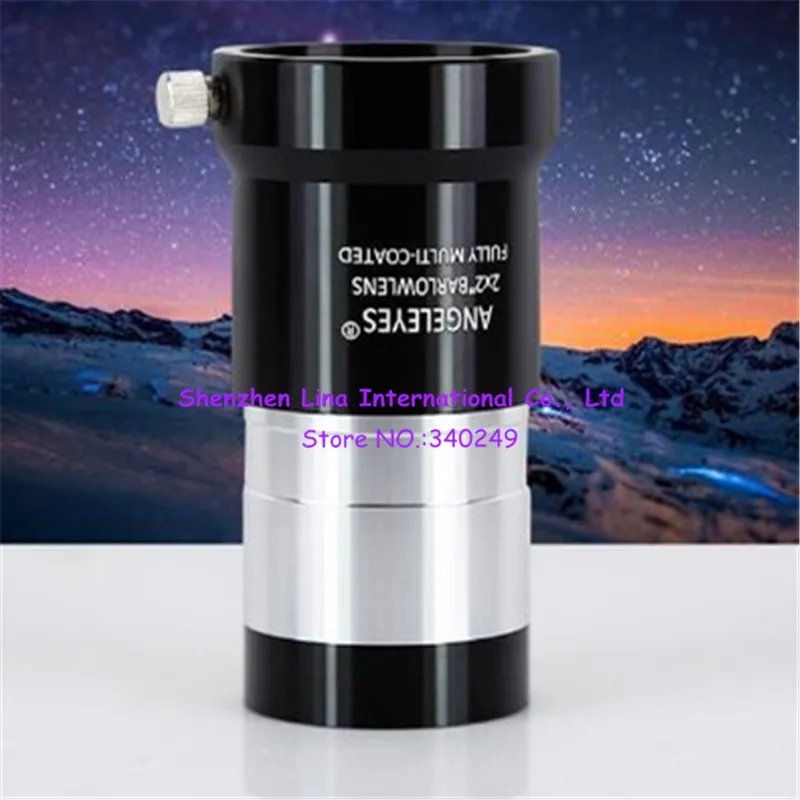 Angeleyes Metal 2X Extender 2X Barlow Lens 2 Inches M42 ThreadHigh Magnification Baro Mirror Telescope Accessories Angel2X
Angeleyes Metal 2X Extender 2X Barlow Lens 2 Inches M42 ThreadHigh Magnification Baro Mirror Telescope Accessories Angel2X