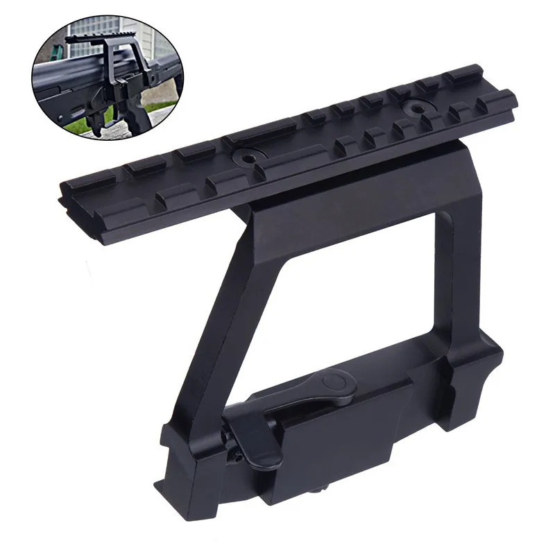 Metal Top Rail Mount AK47/ AK74 SAIGA RIFLE Airsoft Side Rail Lock Scope Mount QD for 20mm Picatinny Rail Scope Sight
Metal Top Rail Mount AK47/ AK74 SAIGA RIFLE Airsoft Side Rail Lock Scope Mount QD for 20mm Picatinny Rail Scope Sight