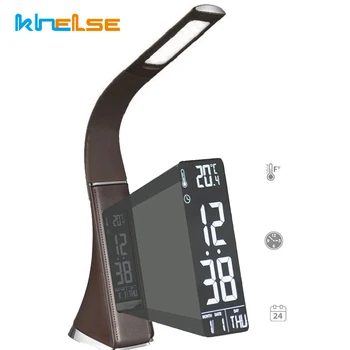 5W Touch Dimmable LED Table Lamp LED Light Skin Leather Texture Reading Light With Alarm Clock Black Creative Business Desk Lamp
5W Touch Dimmable LED Table Lamp LED Light Skin Leather Texture Reading Light With Alarm Clock Black Creative Business Desk Lamp