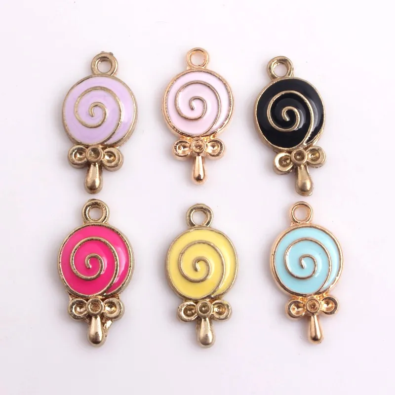 Kwoi Vita Alloy Lollipop Enamel Charms Pendants for Bracelet Keychain Handbag Fashion Jewelry 20pcs a lot 10x19mm
Kwoi Vita Alloy Lollipop Enamel Charms Pendants for Bracelet Keychain Handbag Fashion Jewelry 20pcs a lot 10x19mm