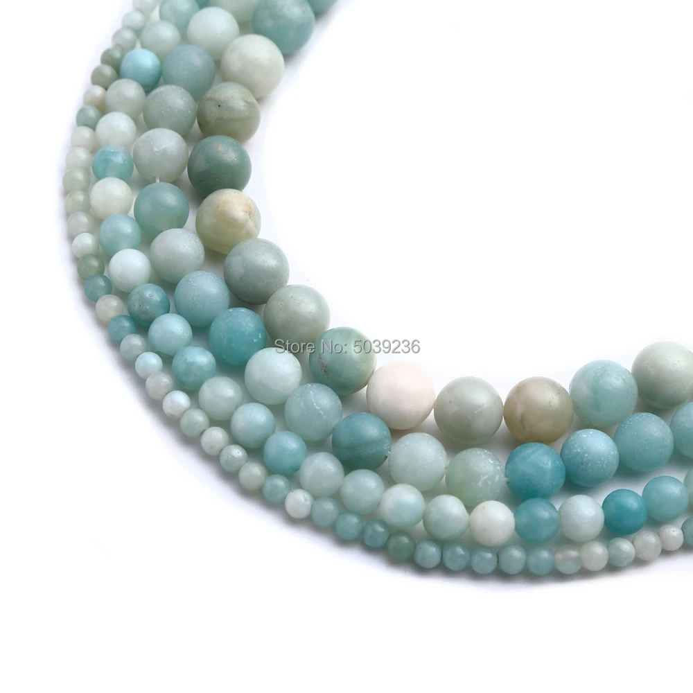 Wholesale Natural Amazonite Stone Round Loose Beads 4/6/8/10mm Beads for Jewelry Making
Wholesale Natural Amazonite Stone Round Loose Beads 4/6/8/10mm Beads for Jewelry Making