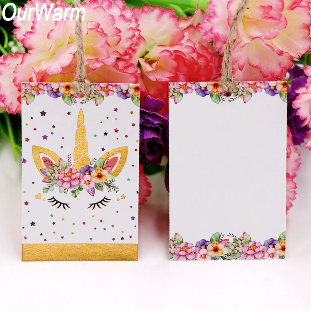 OurWarm 50Pcs Unicorn Paper Tag for Candy Bag 4.5x7cm Gift Box Packing Labels with Burlap Rope Unicorn Birthday Party Supplies
OurWarm 50Pcs Unicorn Paper Tag for Candy Bag 4.5x7cm Gift Box Packing Labels with Burlap Rope Unicorn Birthday Party Supplies