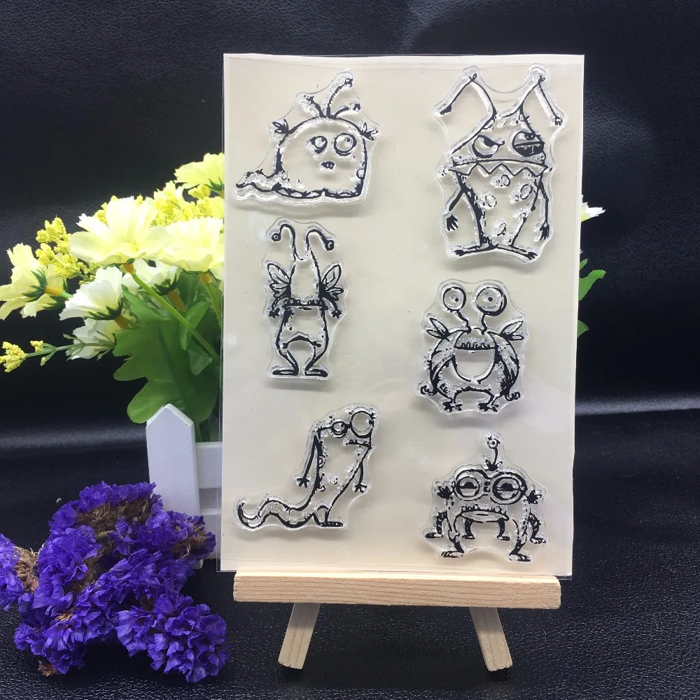 Monster Stamp Transparent Clipbook Transparent Silica Gel DIY Album Decoration B9
Monster Stamp Transparent Clipbook Transparent Silica Gel DIY Album Decoration B9