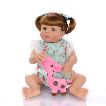 Boneca Reborn 23inch corpo Silicone Vinyl Doll 55cm tan skin color Reborn Baby Girl Doll bebes reborn toys gift
Boneca Reborn 23inch corpo Silicone Vinyl Doll 55cm tan skin color Reborn Baby Girl Doll bebes reborn toys gift