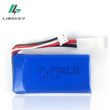7.4V 1500mAh lithium polymer battery FT009 remote control boat speedboat FX067C battery 903462
7.4V 1500mAh lithium polymer battery FT009 remote control boat speedboat FX067C battery 903462