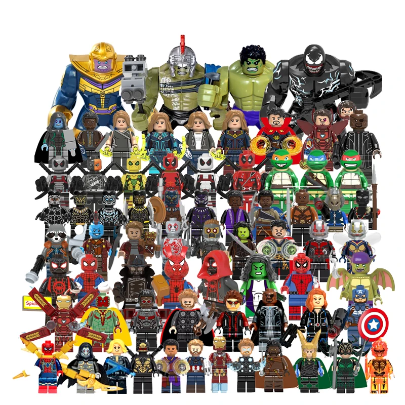 Super Heroes Avengers Legoings Marvel Building Blocks Movie Spiderman Playmobil Bricks Set Legoe Minifigured Toys for Children
Super Heroes Avengers Legoings Marvel Building Blocks Movie Spiderman Playmobil Bricks Set Legoe Minifigured Toys for Children