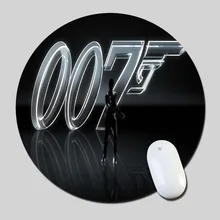 7 James Bond 2016 Round Gaming Mouse Mats Mice Pad for Size 200*200*2mm