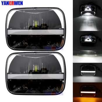 Popular Offroad Front Headlamp DRL Turn signal 5x7 7X6 square headlight bulb rectangular led truck light for Jeep Cherokee XJ
Popular Offroad Front Headlamp DRL Turn signal 5x7 7X6 square headlight bulb rectangular led truck light for Jeep Cherokee XJ