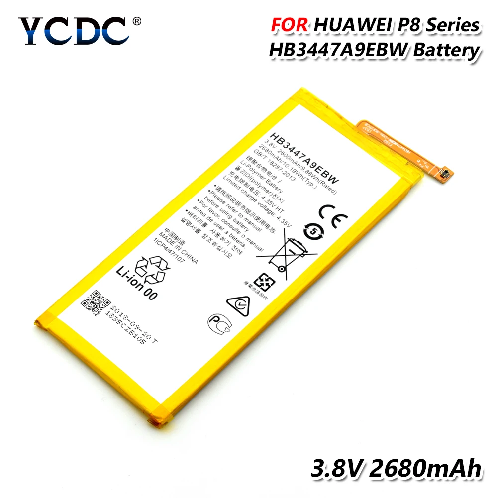 100% Original Replacement Battery HB3447A9EBW For Huawei Ascend P8 GRA-L09 GRA-L03 Phone Battery Rechargeable
100% Original Replacement Battery HB3447A9EBW For Huawei Ascend P8 GRA-L09 GRA-L03 Phone Battery Rechargeable