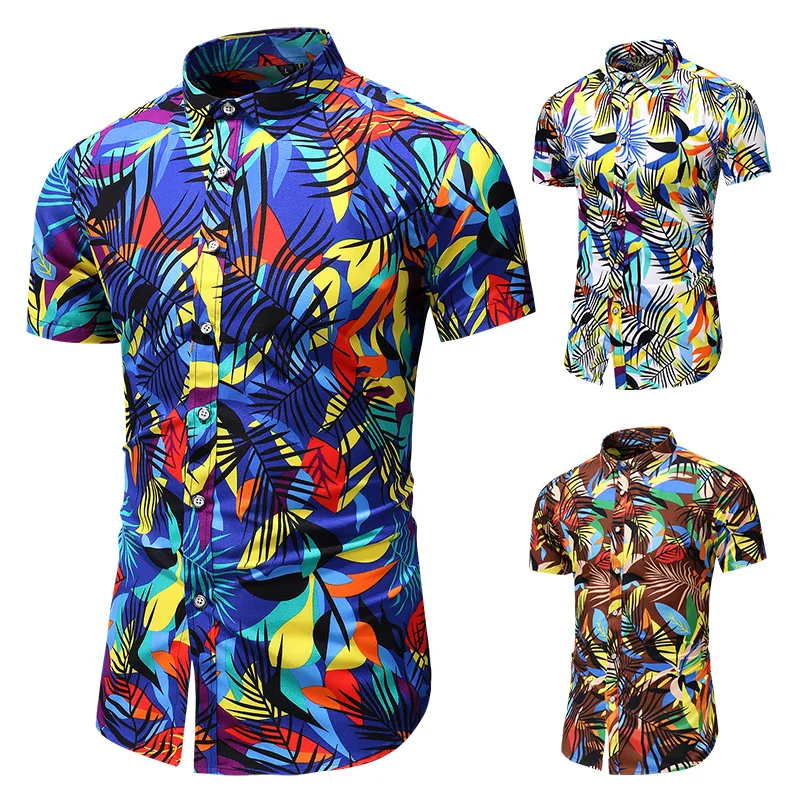 New Casual Floral Print Men Shirts Summer Slim Fit Short Sleeve Hawaiian Dress Shirt Male Brand Clothes Plus Size
New Casual Floral Print Men Shirts Summer Slim Fit Short Sleeve Hawaiian Dress Shirt Male Brand Clothes Plus Size